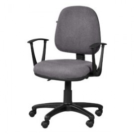 Silla operativa con brazos regia 1012 Tela Adison Color Grey