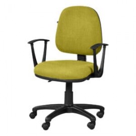 Silla operativa con brazos regia 1012 Tela Adison Color Pera