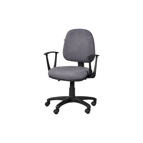 Silla operativa con brazos regia 1012 Tela Adison Color Plata