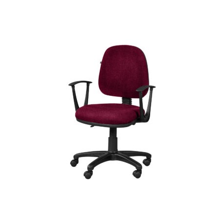 Silla operativa con brazos regia 1012 Tela Mini Color Cereza