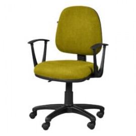 Silla operativa con brazos regia 1012 Tela Mini Color Pera