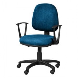 Silla operativa con brazos regia 1012 Tela Mini Color Pizarra