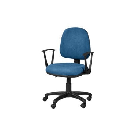 Silla operativa con brazos regia 1012 Tela Stella Color Azul