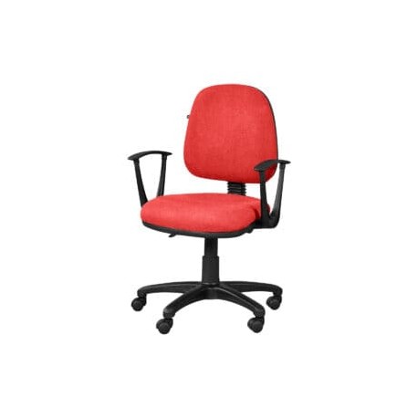Silla operativa con brazos regia 1012 Tela Stella Color Coral