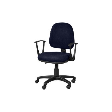 Silla operativa con brazos regia 1012 Tela Stella Color Marino
