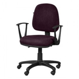 Silla operativa con brazos regia 1012 Tela Stella Color Violeta