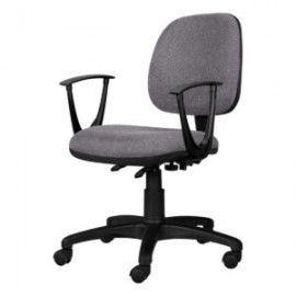 Silla Operativa con Brazos Tiempo 3502 Tela Adison Color Grey