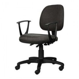 Silla Operativa con Brazos Tiempo 3502 Tela Mini Grafito