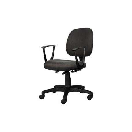 Silla Operativa con Brazos Tiempo 3502 Tela Mini Grafito