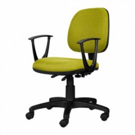 Silla Operativa con Brazos Tiempo 3502 Tela Mini Verde Mnazano