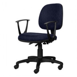 Silla Operativa con Brazos Tiempo 3502 Tela Stella Color Marino