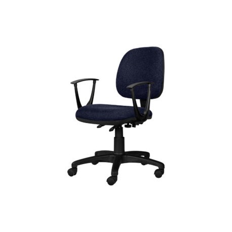 Silla Operativa con Brazos Tiempo 3502 Tela Stella Color Marino