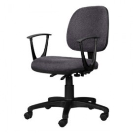 Silla Operativa con Brazos Tiempo 3502 Tela Stella Color Stone