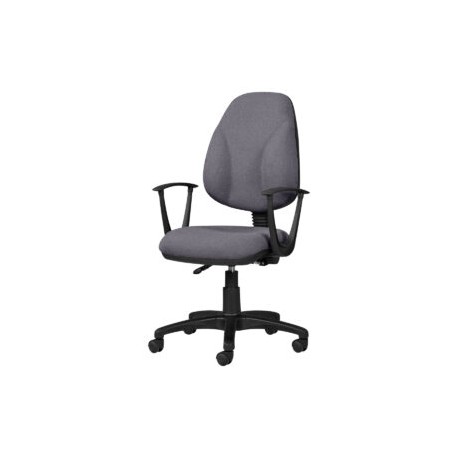 Silla Operativa con Brazos Tiempo 3511 Tela Adison Color Plata
