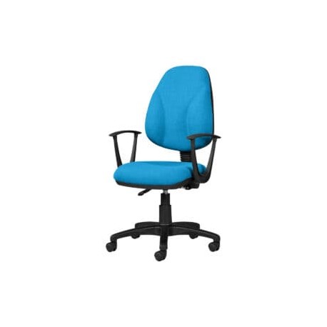 Silla Operativa con Brazos Tiempo 3511 Tela Adison Color Turqueza