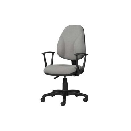 Silla Operativa con Brazos Tiempo 3511 Tela Mini Color Acero