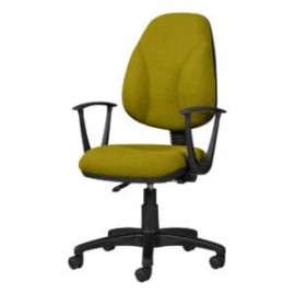 Silla Operativa con Brazos Tiempo 3511 Tela Mini Color Pera