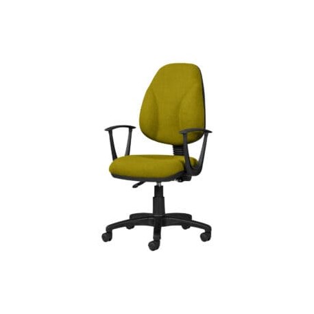 Silla Operativa con Brazos Tiempo 3511 Tela Mini Color Pera