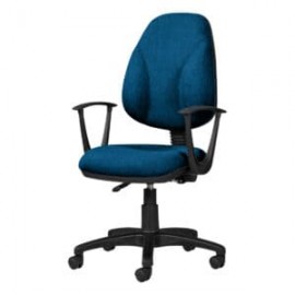 Silla Operativa con Brazos Tiempo 3511 Tela Mini Color Pizarra