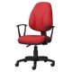 Silla Operativa con Brazos Tiempo 3511 Tela Mini Color Rojo