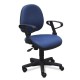 Silla Operativa con Brazos Tiempo 3511 Tela Mini Color Rojo