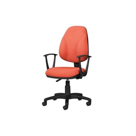 Silla Operativa con Brazos Tiempo 3511 Tela Mini Coral