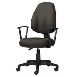 Silla Operativa con Brazos Tiempo 3511 Tela Mini Grafito