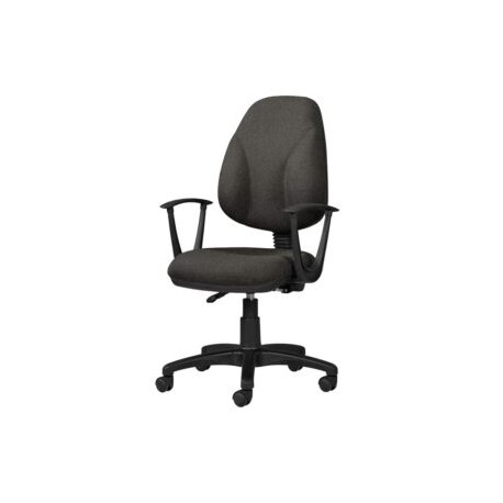 Silla Operativa con Brazos Tiempo 3511 Tela Mini Grafito