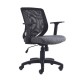 Silla Operativa con Brazos Tiempo 3511 Tela Mini Grafito
