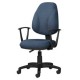 Silla Operativa con Brazos Tiempo 3511 Tela Ofik Azul Marino