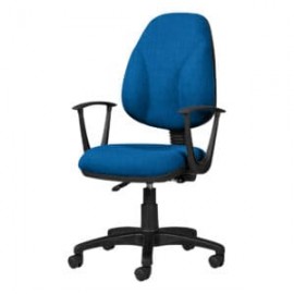 Silla Operativa con Brazos Tiempo 3511 Tela Stella Color Pizarra