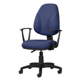 Silla Operativa con Brazos Tiempo 3511 Tela Stella Color Plumbago