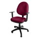 Silla Operativa con Brazos Tiempo 3511 Tela Stella Color Vino