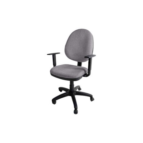 Silla operativa E101 con brazos ajustables en Tela Adison Color Grey