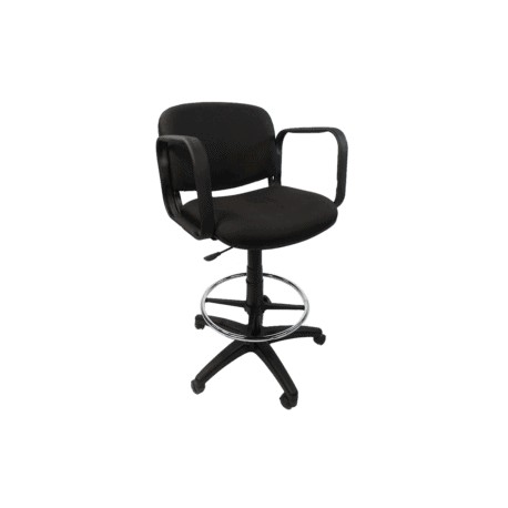 Silla Cajero Allegro con Brazos en Tela Mini Color Negro