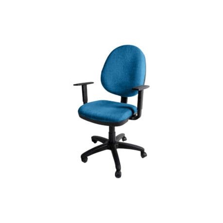 Silla operativa E101 con brazos ajustables en Tela Mini Color Pizarra