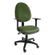Silla operativa E101 con brazos ajustables en Tela Stella Color Oxford