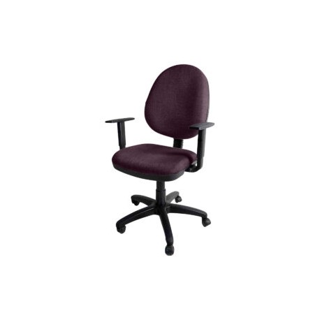 Silla operativa E101 con brazos ajustables en Tela Stella Color Violeta