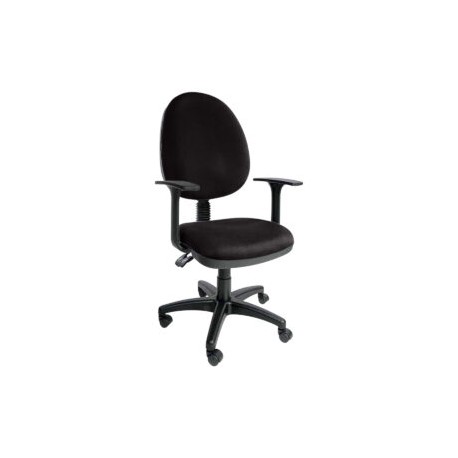Silla operativa E101 con brazos fijo en Tela Adison Color Plomo