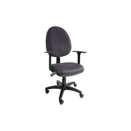 Silla operativa E101 con brazos fijo en Tela Stella Color Stone