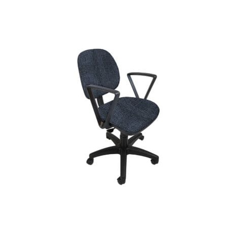 Silla Operativa Regia con Brazos, en Tela Addison Plumbago