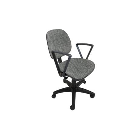 Silla Operativa Regia con Brazos, en Tela Addison Silver