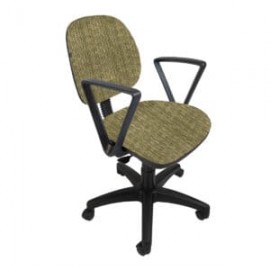 Silla Operativa Regia con Brazos, en Tela Stanley Oro