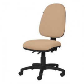 Silla operativa sin brazos clasica 1502 Tela Adison Color Camello