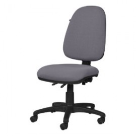 Silla operativa sin brazos clasica 1502 Tela Adison Color Plata