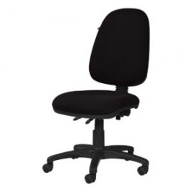 Silla operativa sin brazos clasica 1502 Tela Adison Color Plomo