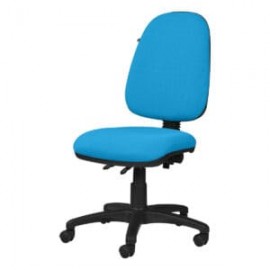 Silla operativa sin brazos clasica 1502 Tela Adison Color Turqueza
