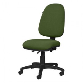 Silla operativa sin brazos clasica 1502 Tela Adison Color Verde Hoja