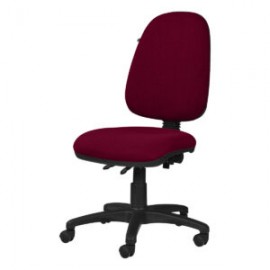 Silla operativa sin brazos clasica 1502 Tela Mini Color Cereza