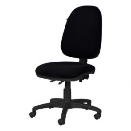 Silla operativa sin brazos clasica 1502 Tela Stella Color negro